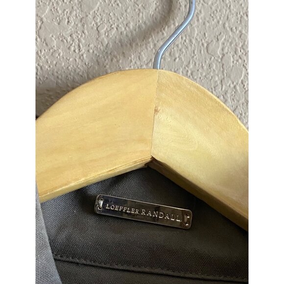 Loeffler Randall Faux Fur Utility Jacket Brown Taupe Women’s Size 8 - Picture 4 of 13